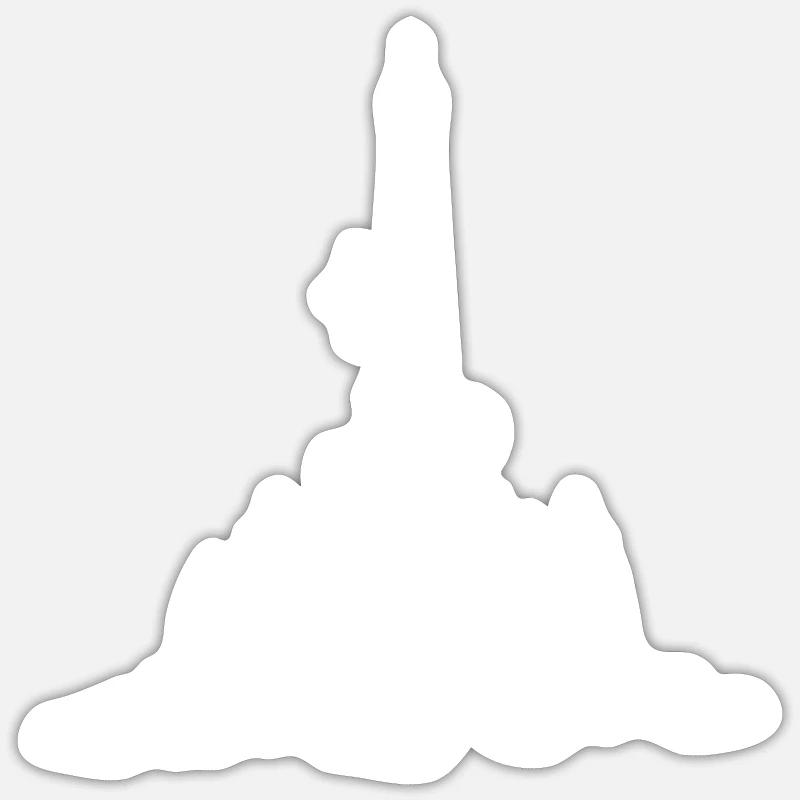 WEIHNACHTEN EIFFEL TOUR 2,Eiffelturm paris - Sticker Größe S (10 x 10 cm) - Mattweiß