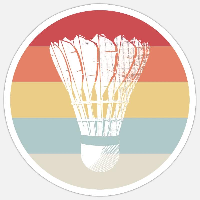 Shuttlecock Sticker size S (10 x 10 cm)