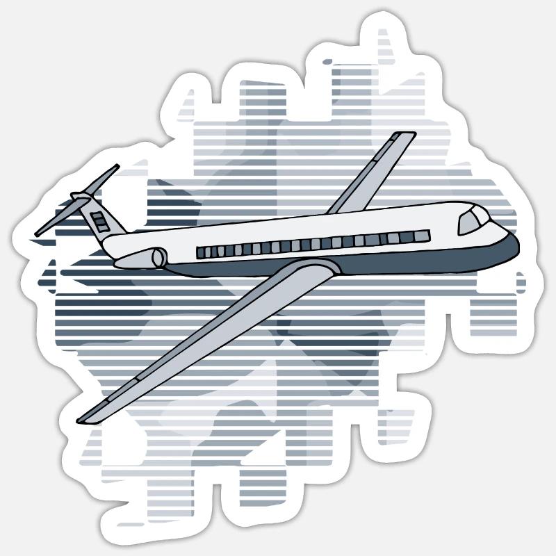 Aéronef Sticker taille S (10 x 10 cm)