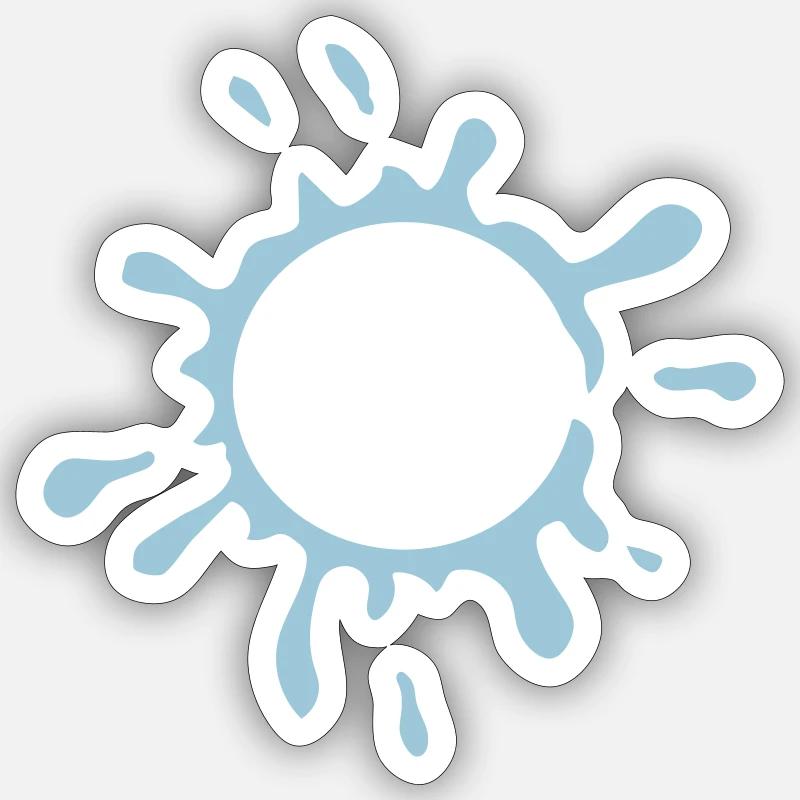 Bursting Soap Bubble Design Sticker size S (10 x 10 cm)