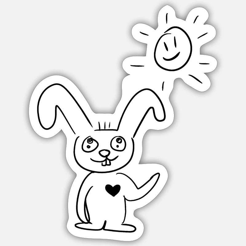 Bonjour Sticker taille S (10 x 10 cm)