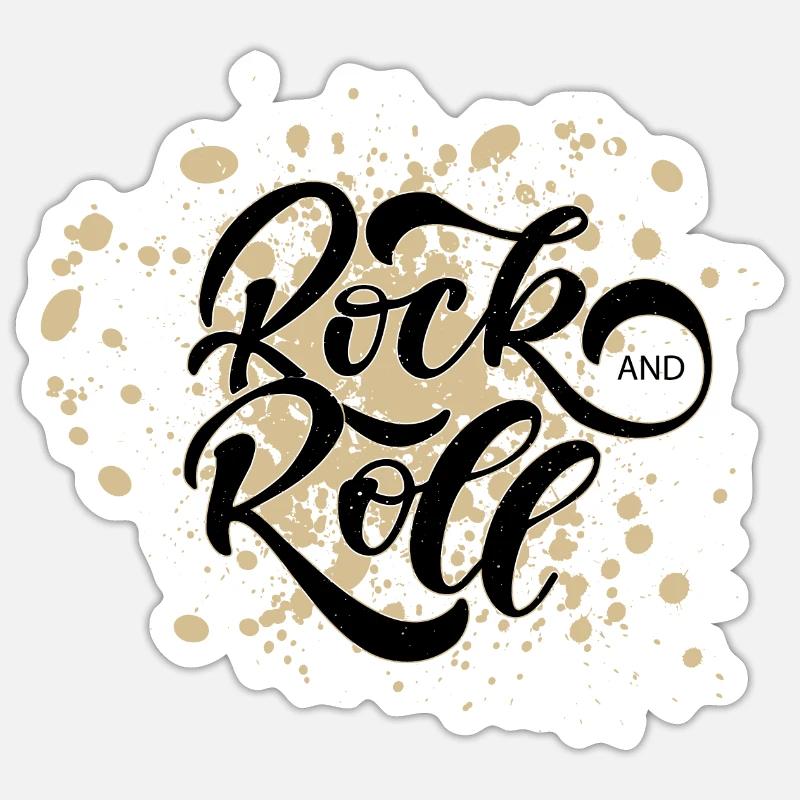 Rock 'n' Roll Sticker Größe S (10 x 10 cm)