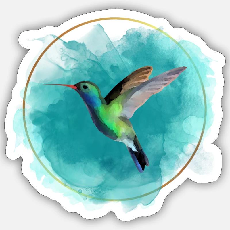 Kolibri Sticker Größe S (10 x 10 cm)