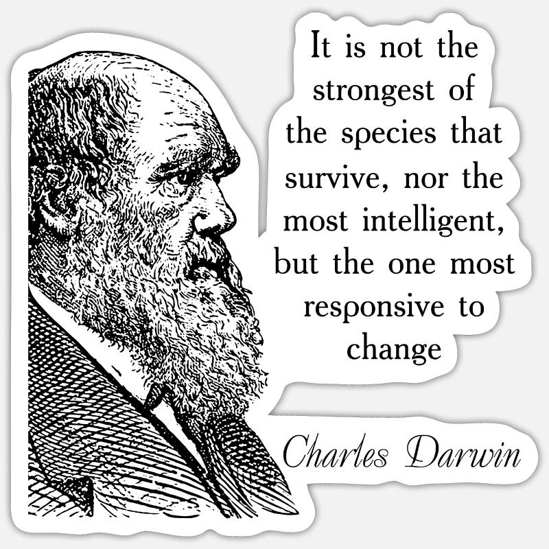 Cite Darwin Biology Theory of Evolution Sticker size S (10 x 10 cm)