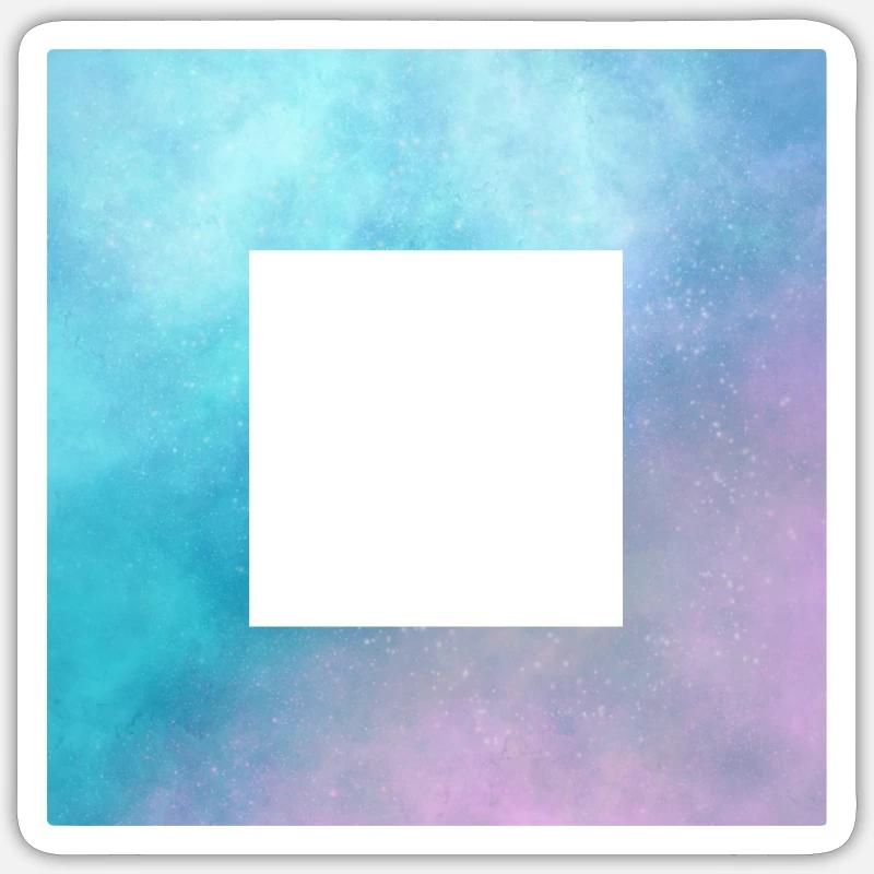 Space Viereck Cut Sticker Größe S (10 x 10 cm)