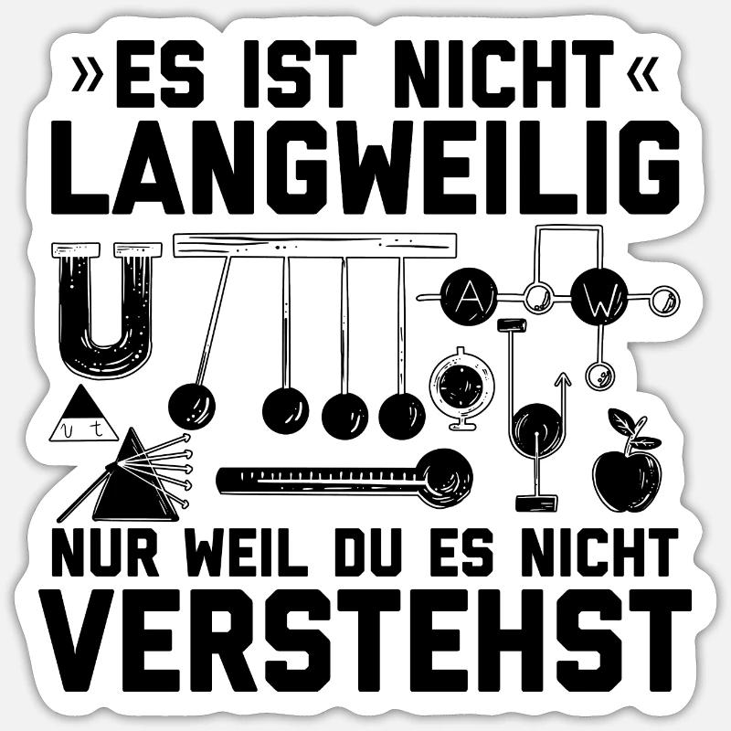 Physique - Sticker taille S (10 x 10 cm) - blanc mat