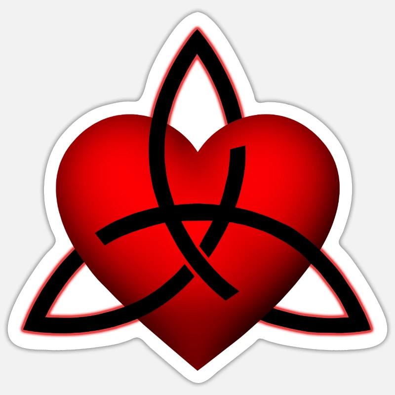 Celtic Heart Pattern Sticker size S (10 x 10 cm)