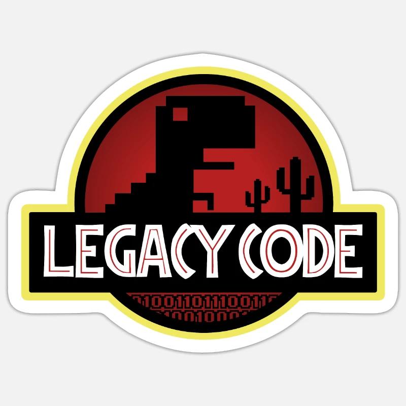 Code hérité Sticker taille S (10 x 10 cm)