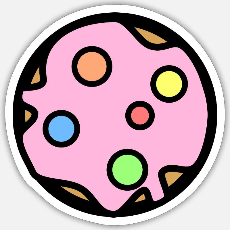 Biscuit - Sticker taille S (10 x 10 cm) - blanc mat