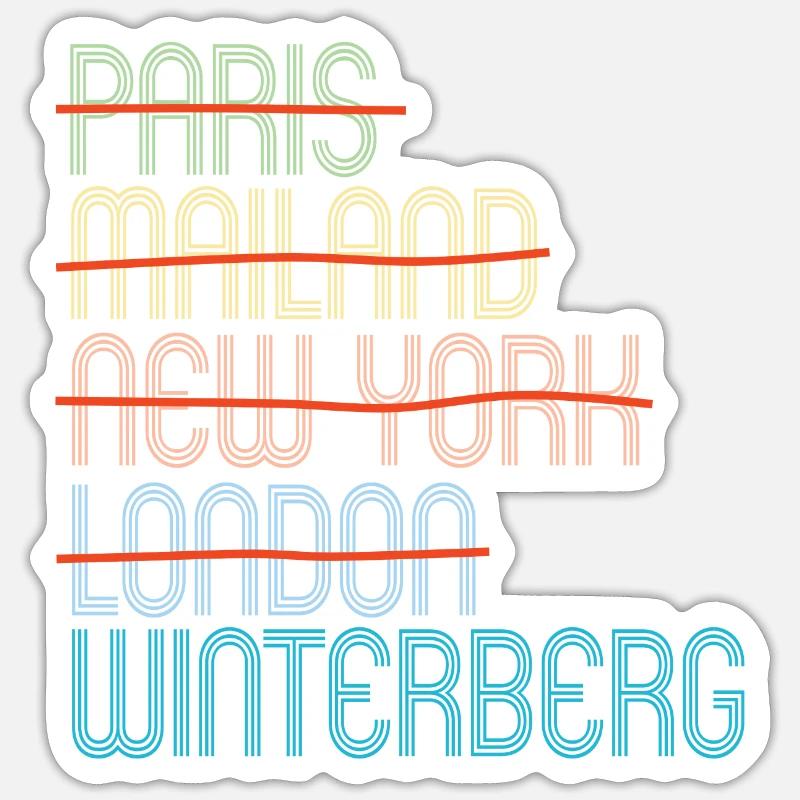 WINTERBERG - Sticker size S (10 x 10 cm) - white matte
