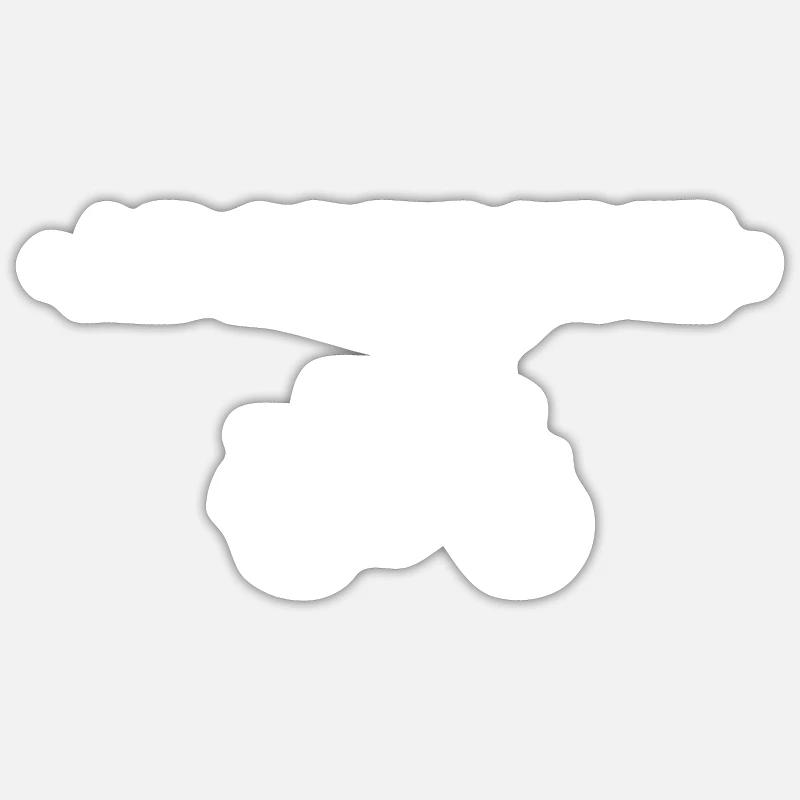 Adopte une mob - Sticker taille S (10 x 10 cm) - blanc mat
