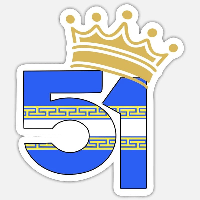 51 - Sticker taille S (10 x 10 cm) - blanc mat