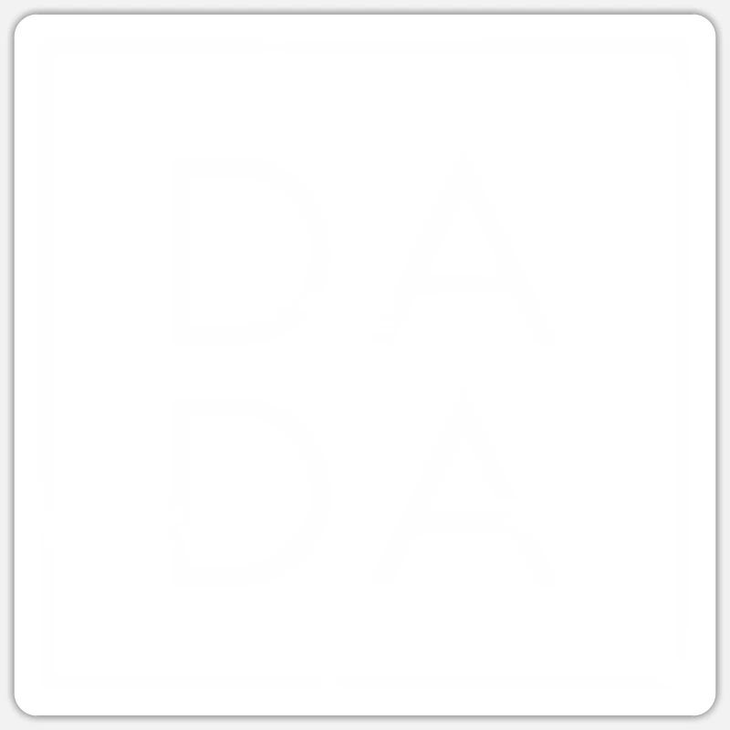 Place DADA - Sticker taille S (10 x 10 cm) - blanc mat