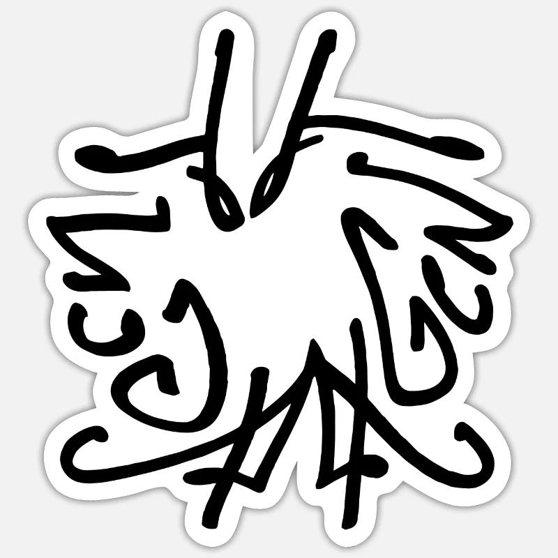 AGENT - Sticker taille S (10 x 10 cm) - blanc mat