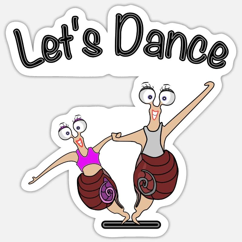 Let's Dance Sticker Größe S (10 x 10 cm)