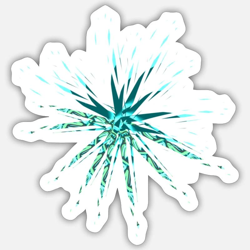 pattern art - Sticker size S (10 x 10 cm) - white matte