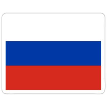 russia - Sticker size S (10 x 10 cm) - white matte - Front