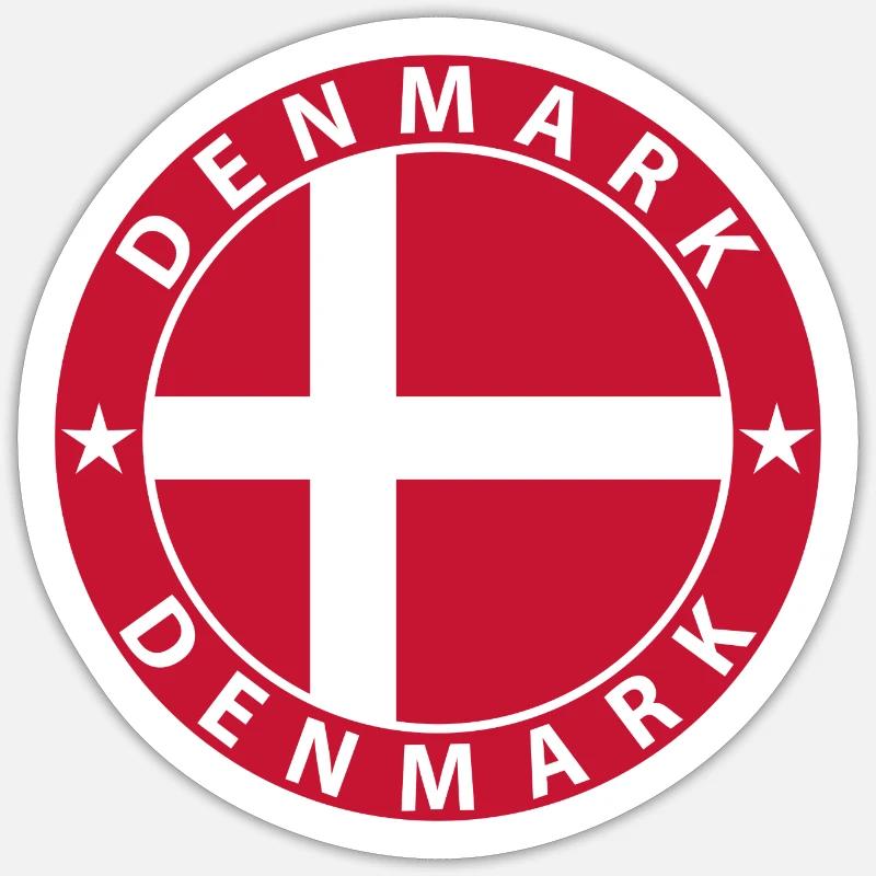 Danemark Sticker taille S (10 x 10 cm)