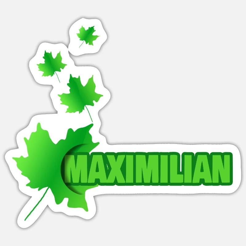 Maple leaf for Maxi Maximilian Sticker size S (10 x 10 cm)