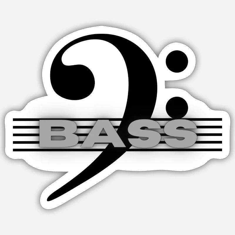 Basse Sticker taille S (10 x 10 cm)