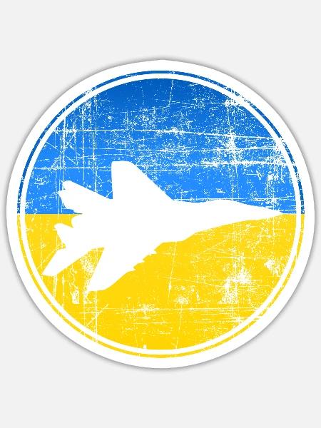 The Ghost of Kyiv - Sticker Größe S (10 x 10 cm) - Mattweiß