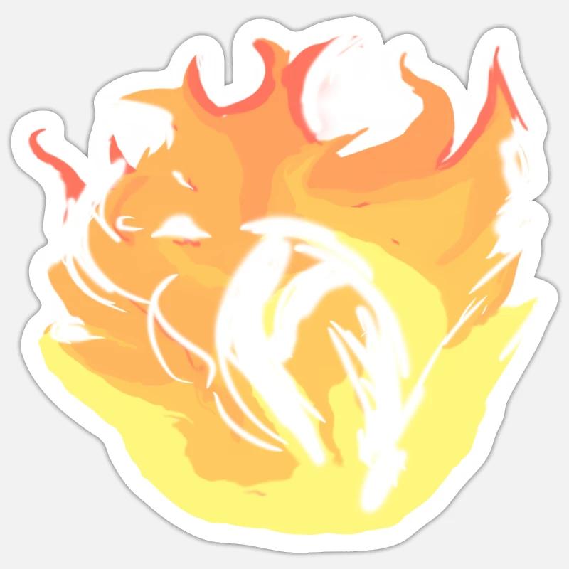 Feu Sticker taille S (10 x 10 cm)