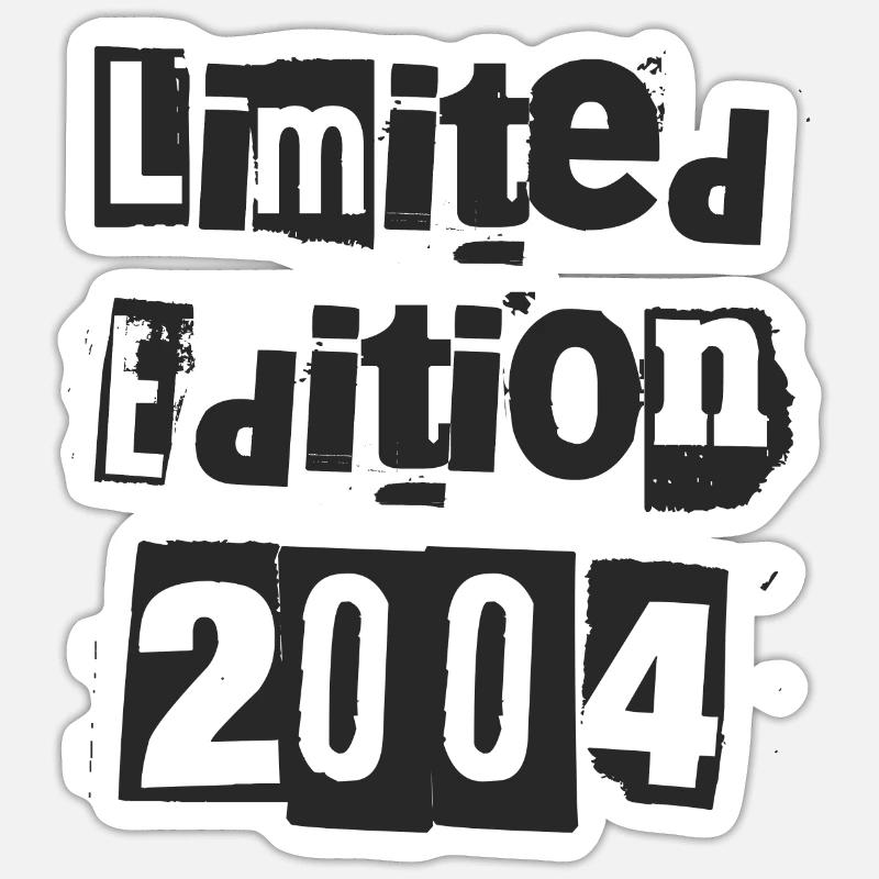 Edition limitée 2004 - Sticker taille S (10 x 10 cm) - blanc mat