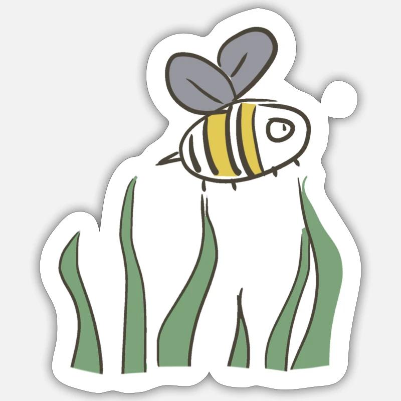 bee environment Sticker size S (10 x 10 cm)