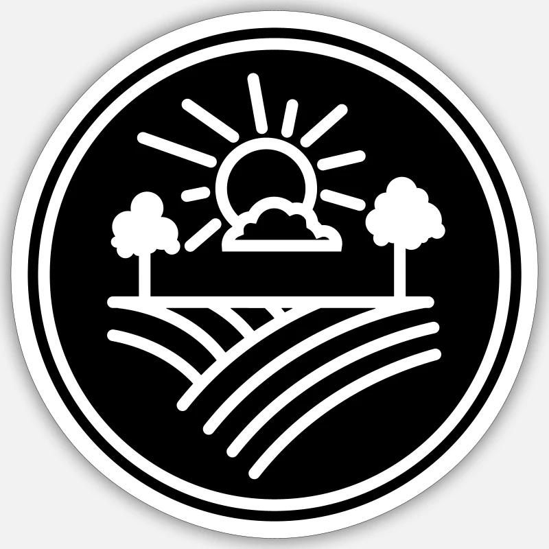 Farm Farmer - Sticker size S (10 x 10 cm) - white matte