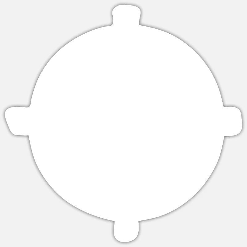 CARAVANE DANS COMPASS - (C) Sticker taille S (10 x 10 cm)