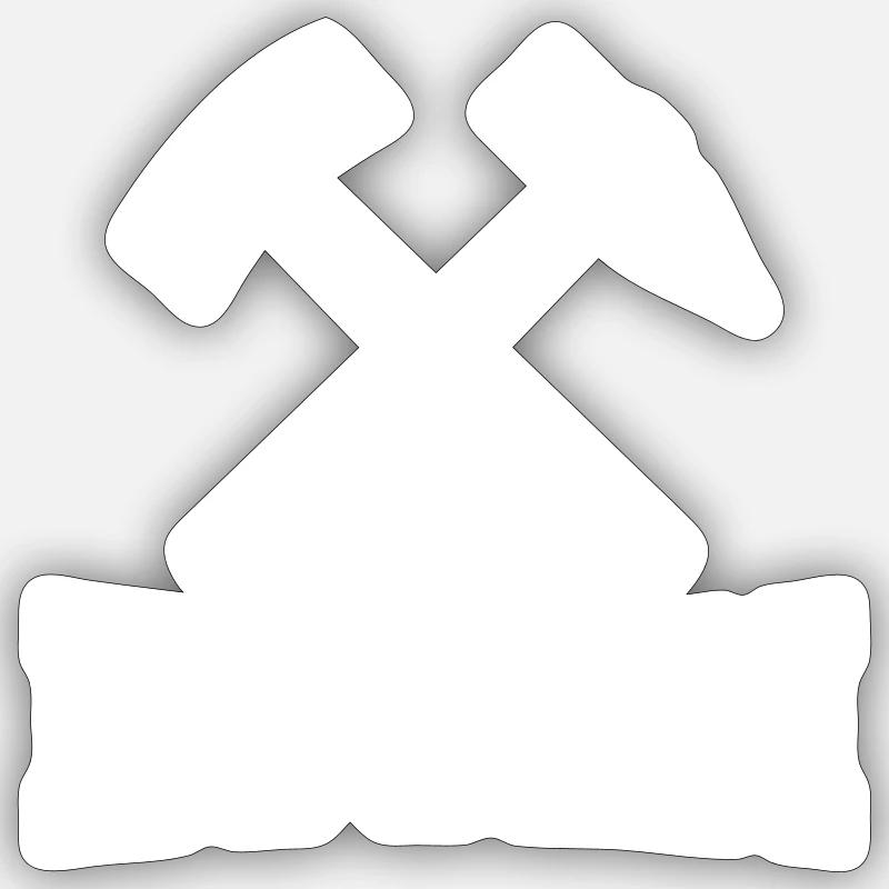Essen - Sticker Größe S (10 x 10 cm) - Mattweiß