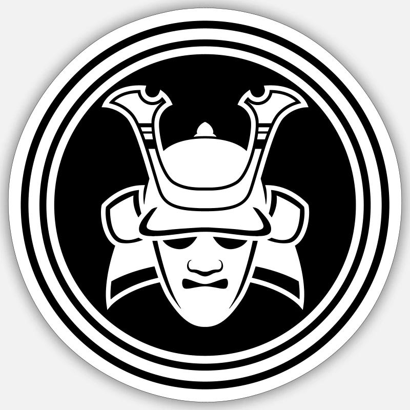 Samurai Helmet Sticker size S (10 x 10 cm)