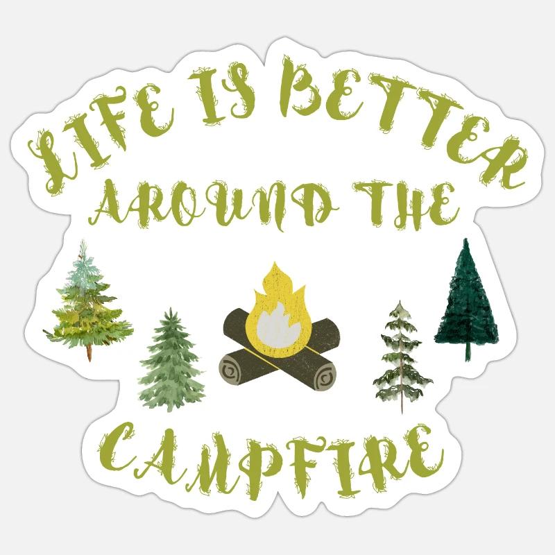 Campfire Sticker size S (10 x 10 cm)