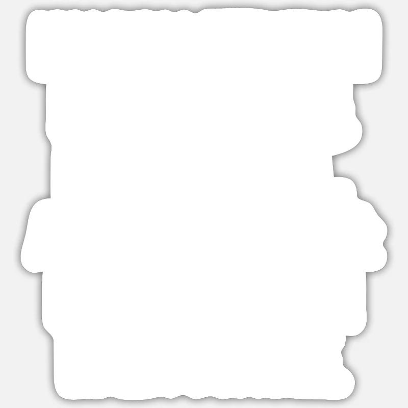 Ich bin Lehrerin - Sticker Größe S (10 x 10 cm) - Mattweiß
