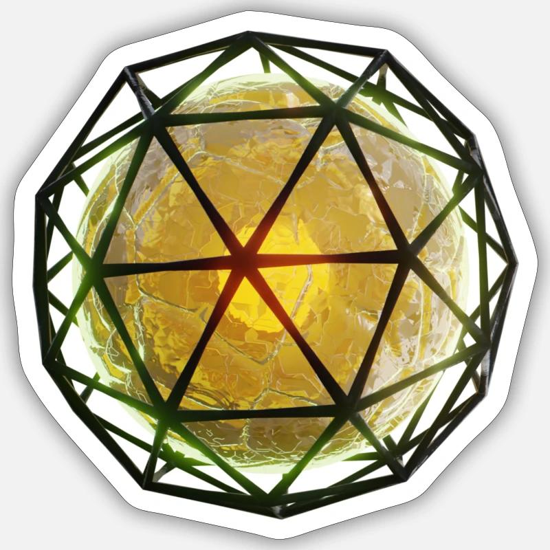 Orbe - Sticker taille S (10 x 10 cm) - blanc mat