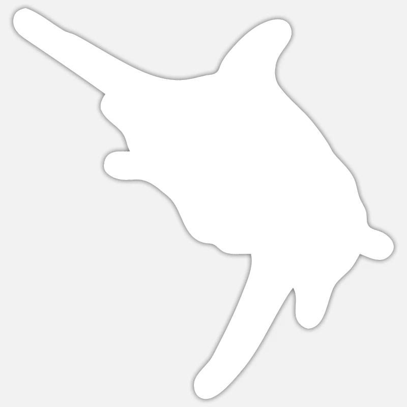 Elegant swordfish predatory bony fish Sticker size S (10 x 10 cm)