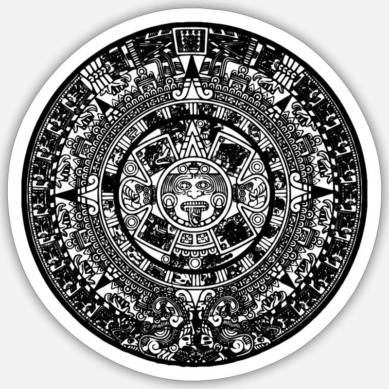 Maya Calendary - Sticker size S (10 x 10 cm) - white matte