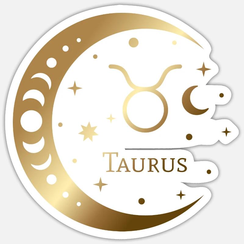 TAURUS/TAURUS - Sticker size S (10 x 10 cm) - white matte