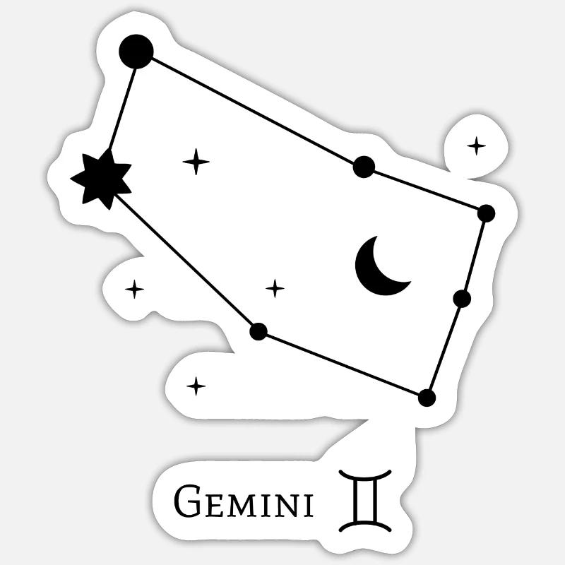 Twin/Gemini Sticker size S (10 x 10 cm)