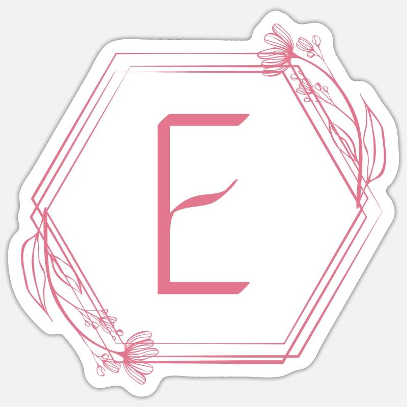 Lettre E Sticker taille S (10 x 10 cm)