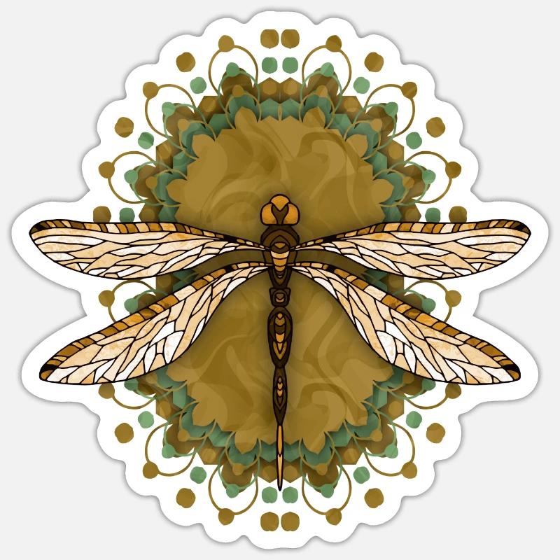 Libelle Sticker Größe S (10 x 10 cm)