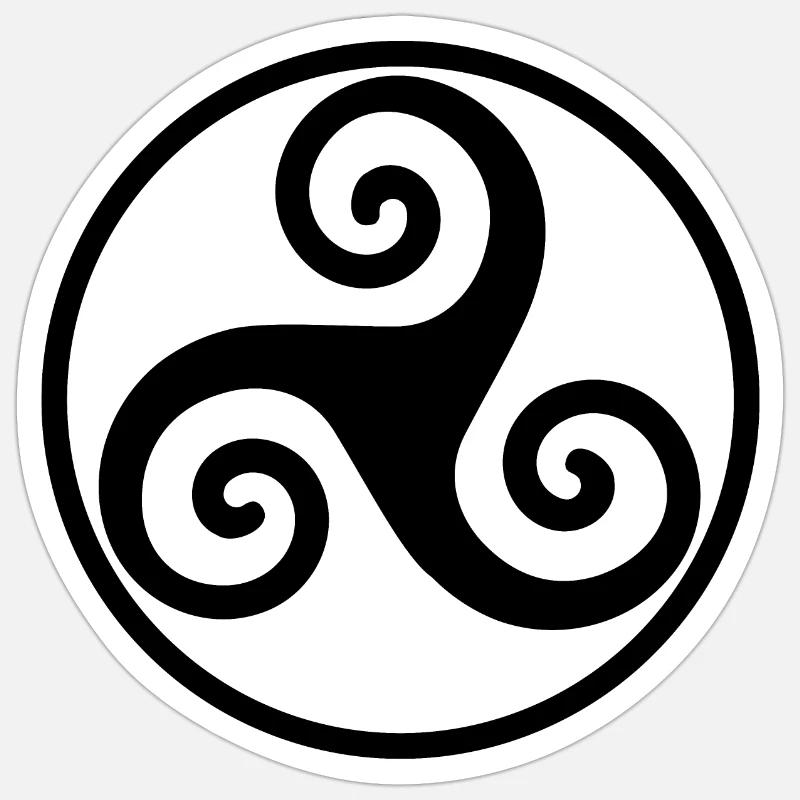 Círculo celta de Triskele Pegatina