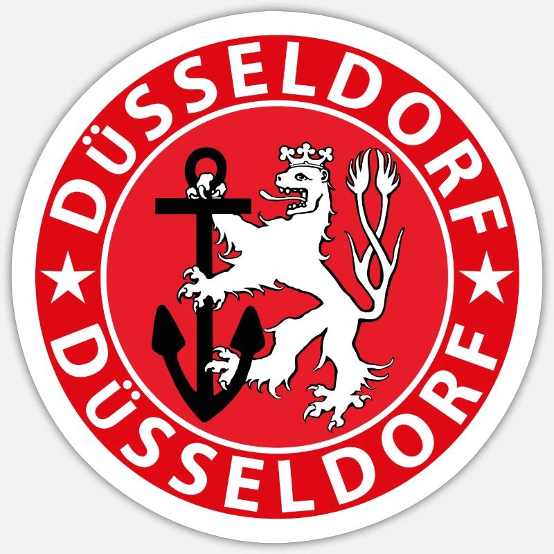 Dusseldorf - Sticker size S (10 x 10 cm) - white matte