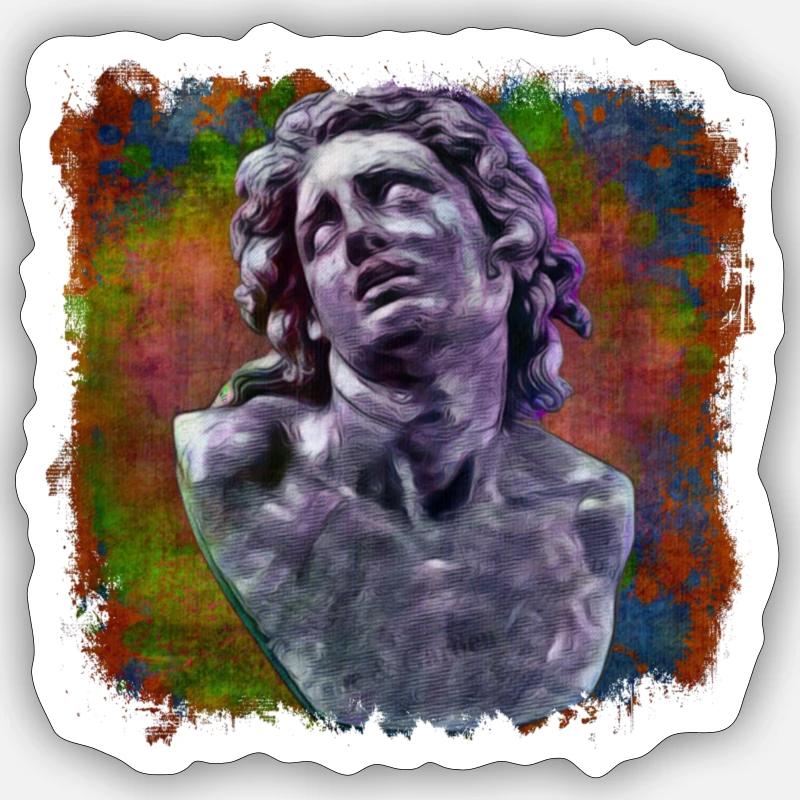 Alexander der Große Sticker Größe S (10 x 10 cm)