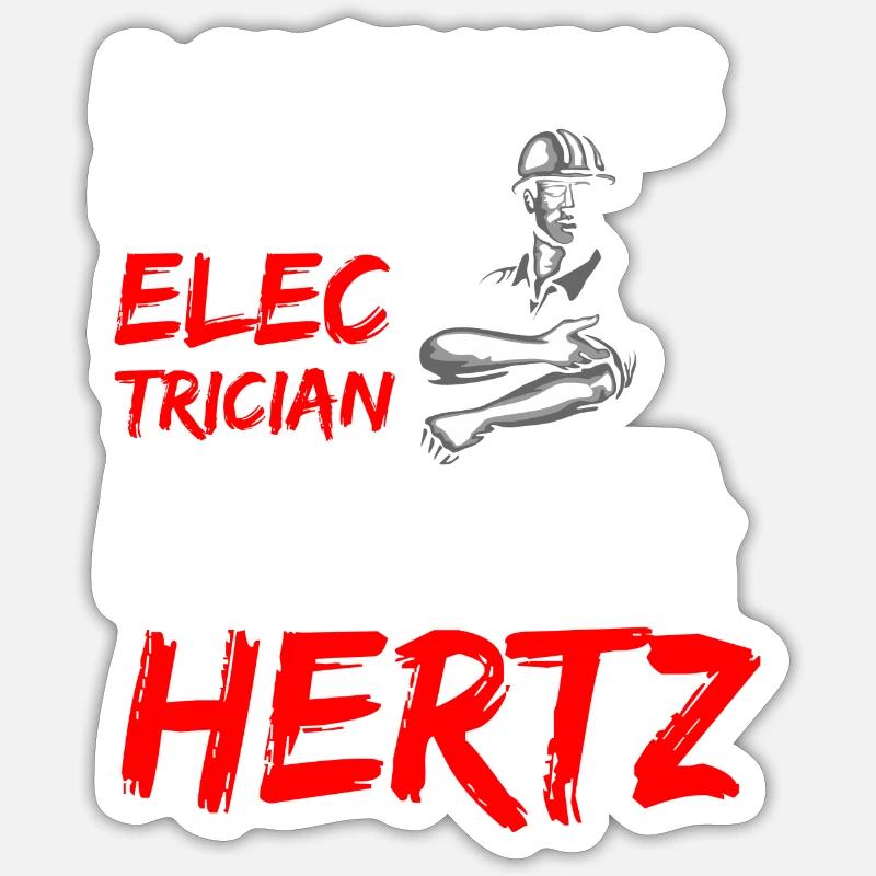Technicien en électronique électrique - Sticker taille S (10 x 10 cm) - blanc mat