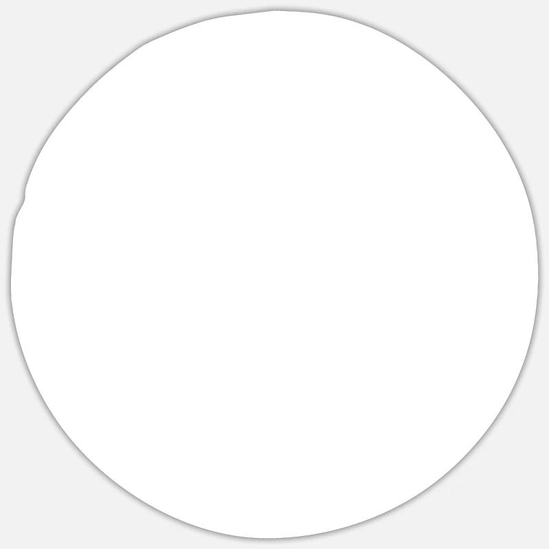 Peacezeichen - Sticker Größe S (10 x 10 cm) - Mattweiß