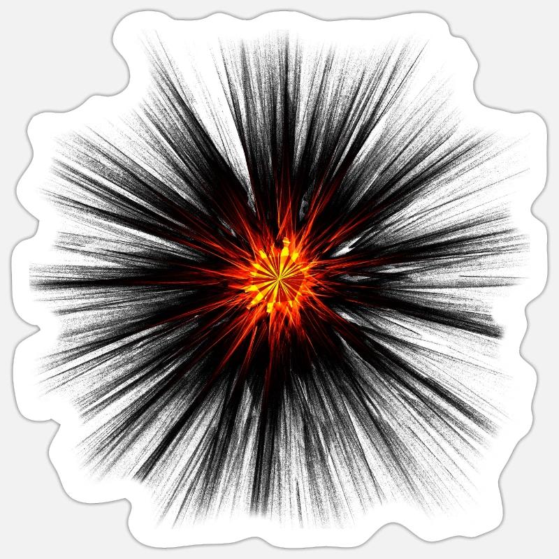 Dark Explosion Sticker size S (10 x 10 cm)