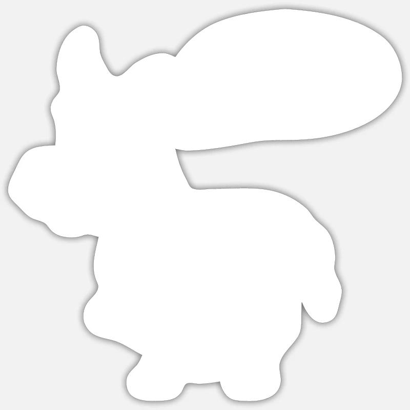 Donkey Esel Sticker size S (10 x 10 cm)