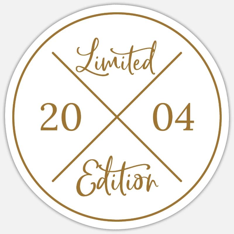 Edition limitée 2004 - Sticker taille S (10 x 10 cm) - blanc mat