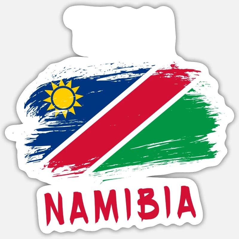 Namibia Flag Design Team - Sticker size S (10 x 10 cm) - white matte